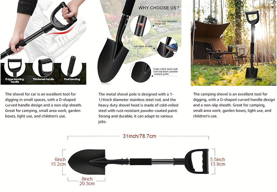 Yeyebest Heavy-Duty Shovel Image 2