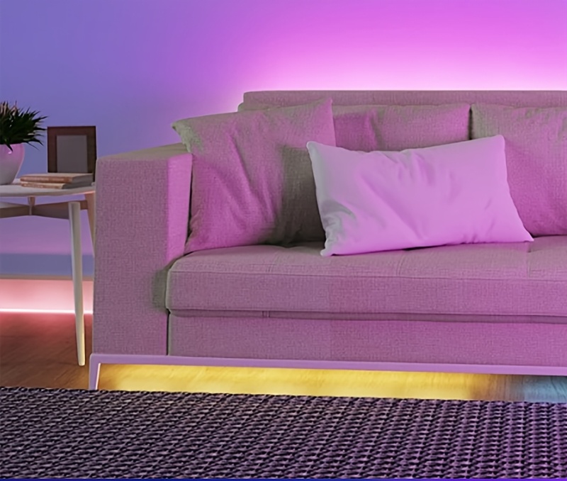 2pcs RGB 7-color Wall Light Battery Powered Degree Bedroom Corridor Living Room Decoration Creative Seven Color Gradient Dimming Night Light