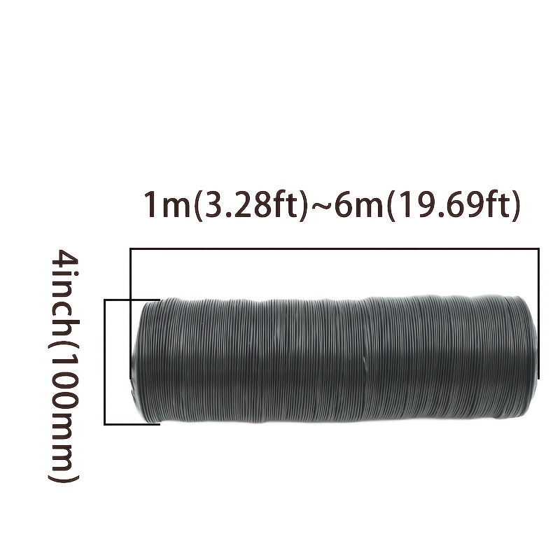 TEAIERXY 5-Inch Dryer Vent Hose – Flexible Insulated Aluminum Foil Ducting With 2 Clamps, 5 Feet Long, For HVAC & Exhaust Ventilation (Black)