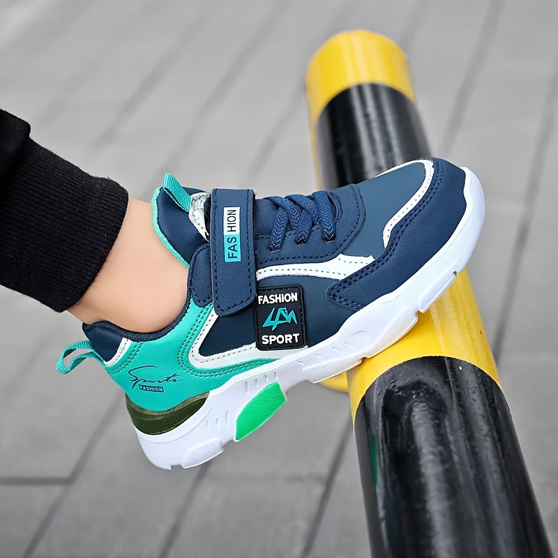 boys lightweight running shoes with closure stylish low top sneakers navy   accents eva cushioned sole for   outdoor activities   running shoes   footwear modern sneakers fabric lined interior 0