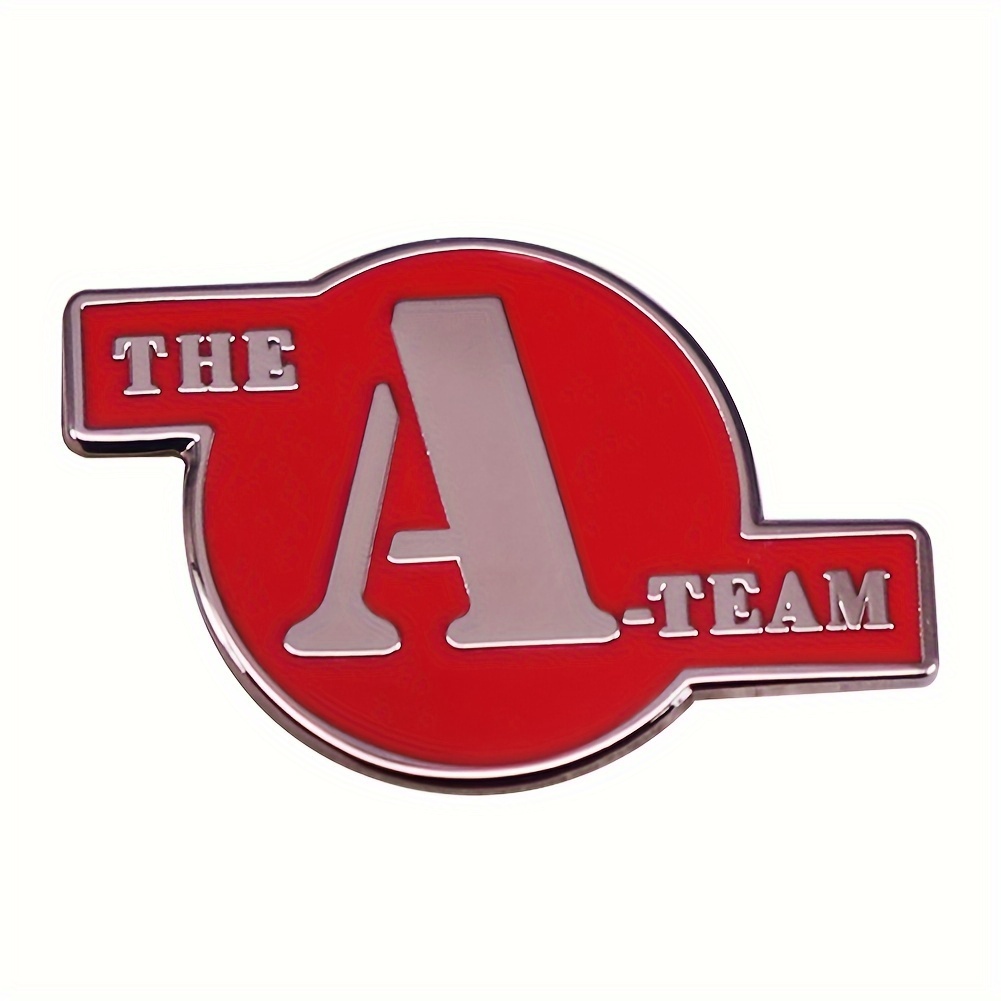 

The A-team Inspired Enamel Pin, Simple Style Alloy Lapel Badge, No Plating, Fashion Accessory For Daily Wear, All-season Versatile Brooch For Clothing And Hats, Classic Tv Series Memorabilia