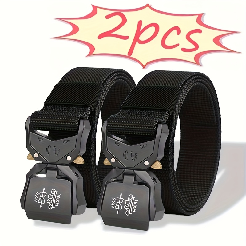 2-pack Men's Belts, Fashion Denim Belt, Cobra Belt, Versatile Men's Belt, Outdoor Sports Belt, Training, Fitness, Trendy