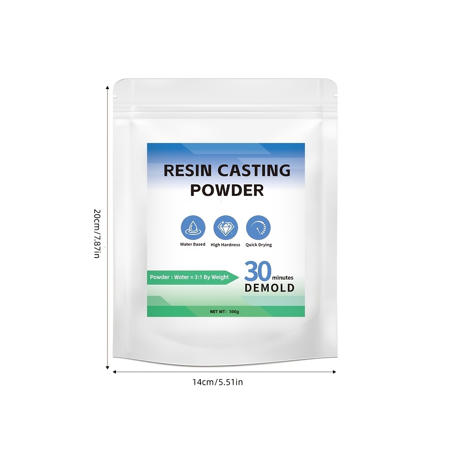 Image of 500g Resin Casting Powder High Strength, Bubble-free, Gypsum Powder, Suitable For Jewelry Casting And Crafts Jewelry Casting Supplies