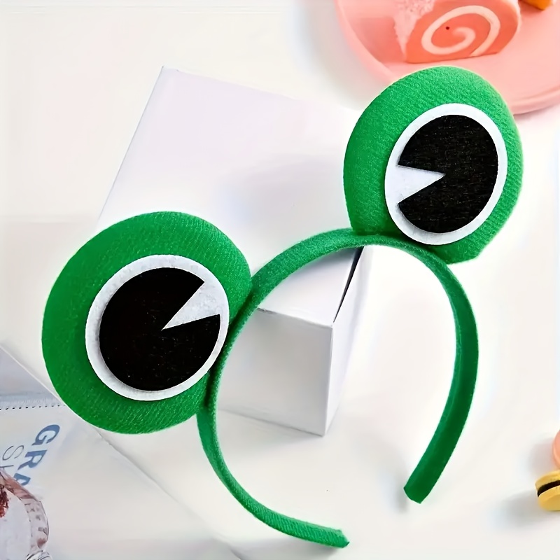 TEMU 1pc Bandeau Grenouille Verte - Accessoire de Costume Animal Amusant pour Cosplay, Fêtes d'Anniversaire et Célébrations Thématiques, Plastique