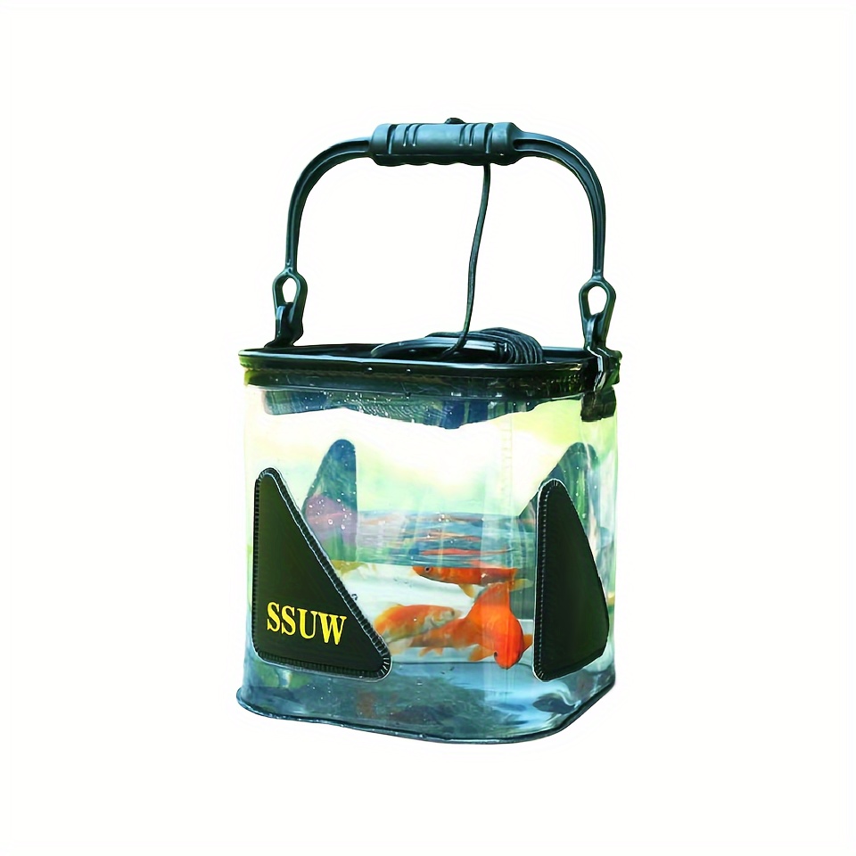 Foldable Water Container Portable Eva Live Fish Bucket - Temu