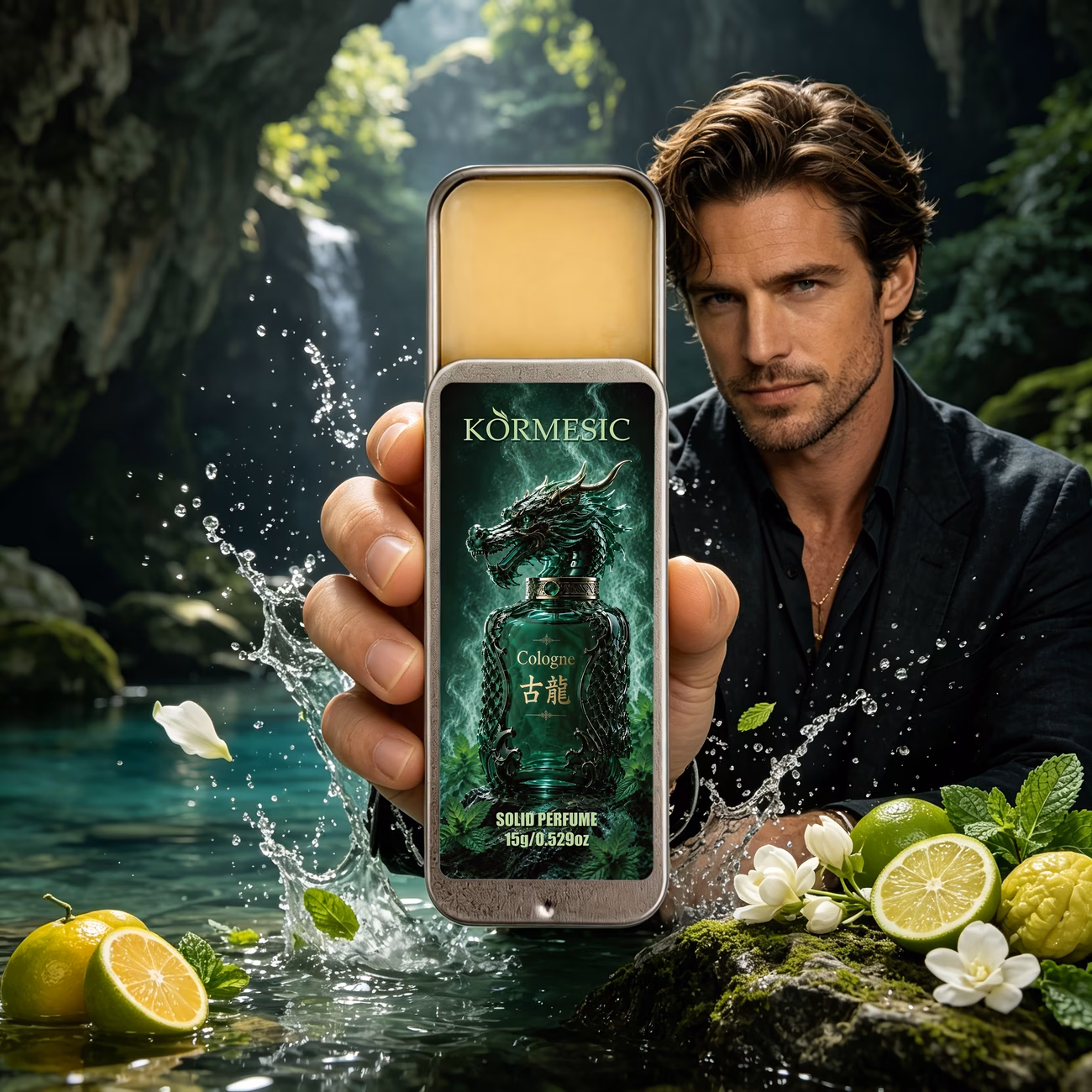 eastern eau de toilette concentrate unisex 15g alcohol free long lasting fragrance with citrus jasmine mint and musk notes enhances charm and compact and portable for ups Product details 1