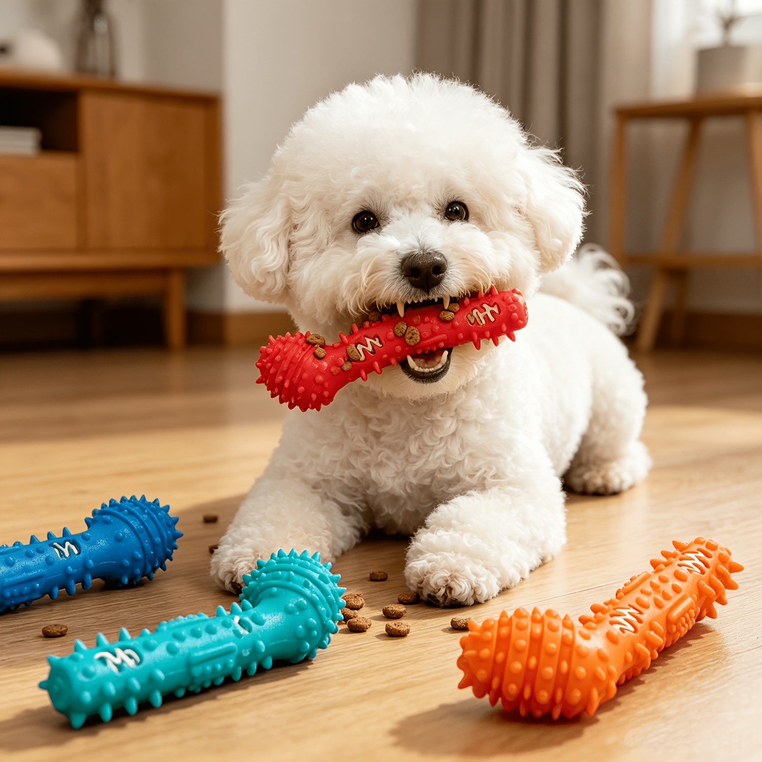 Musical Note Design Dog Chew Toy for Dental Cleaning & Training