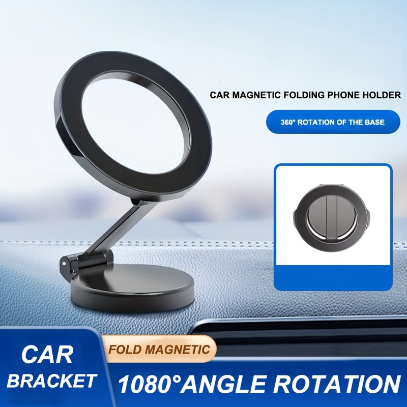 

New Metal High-strength Magnetic Car Mobile Phone Holder Foldable 360-degree Rotatable Car Dashboard Navigation Mobile Phone Holder