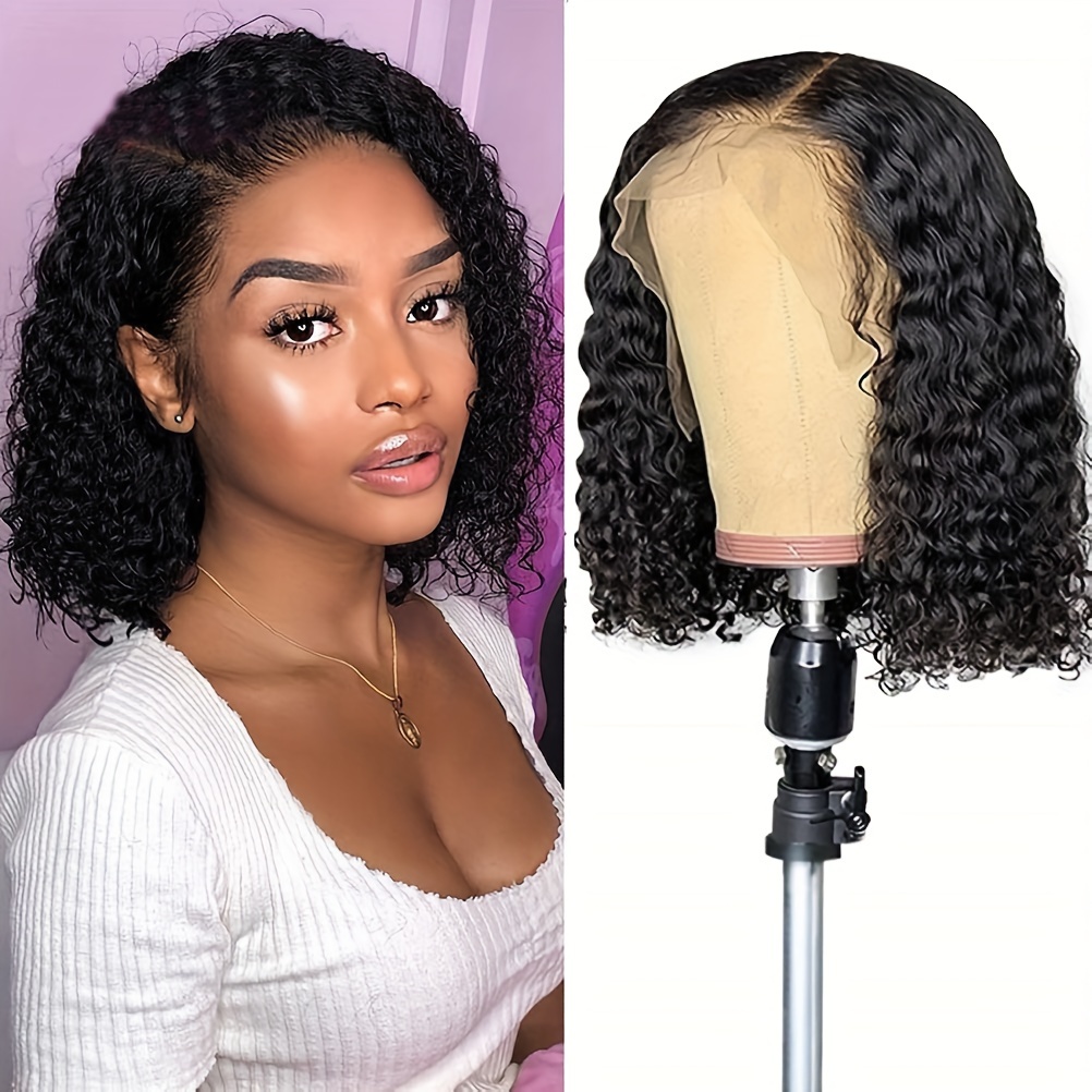 

Ywbl-wh 1pc Short Bob Wig Nylon Material – Glueless Curly Bob Machine Made Wig Unscented – No Power Required