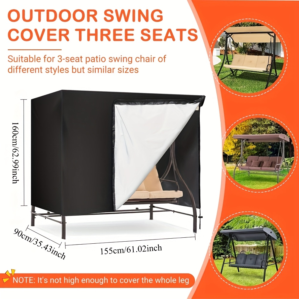 Image of 2-3 Seater Swing Cover. This Heavy-duty Protective Cover Guards Outdoor Swings And Protects All Kinds Of Patio Furniture.