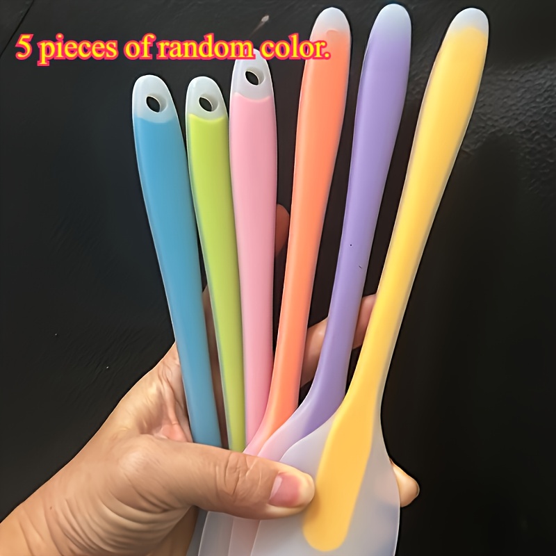 Image of Random Color 5pcs Premium Silicone Set - , Heat-resistant Kitchen Utensils For Cooking, Baking, Flipping - Food Grade, Dishwasher Safe - Suitable For And Bakers - Ideal For Daily Use And Gifting