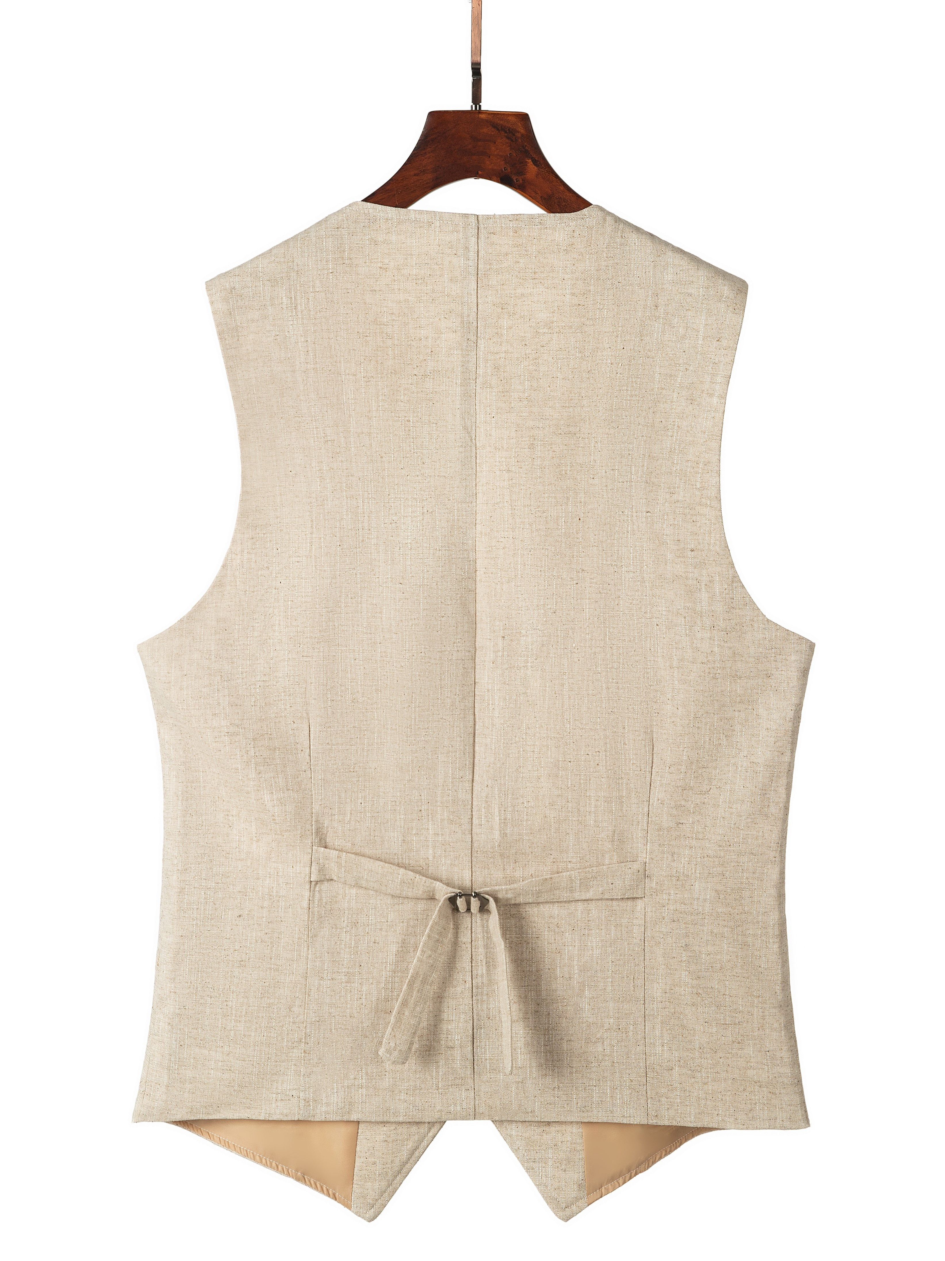 *'s Linen Vest Cotton Summer Suit Waistcoat Casual for Wedding