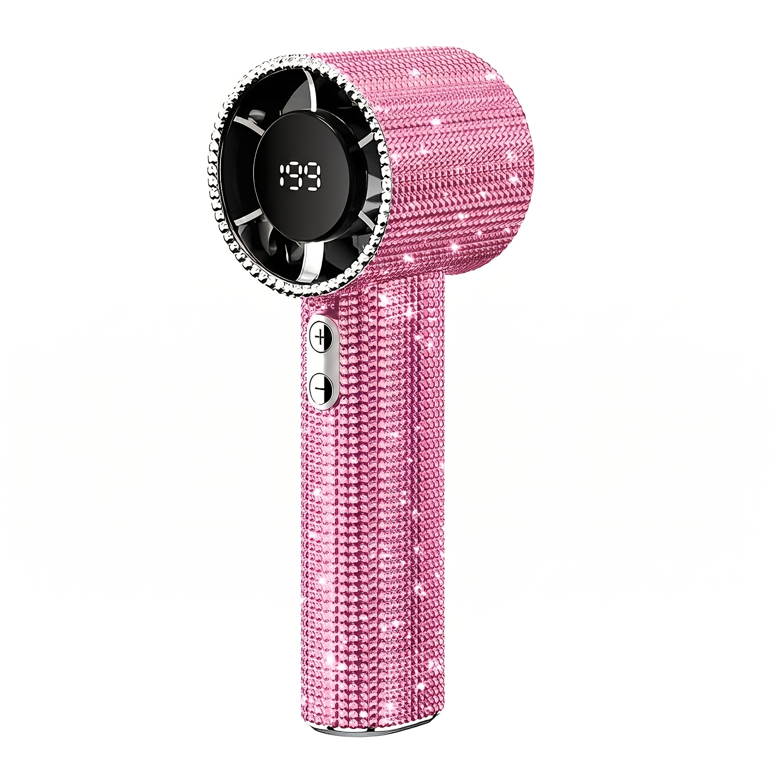 TEMU 2026 New Turbo Handheld Fan, 199-speed Adjustable Mini Portable Fan, Powerful Wind And Long , Ideal For Outdoor Travel And Daily Use