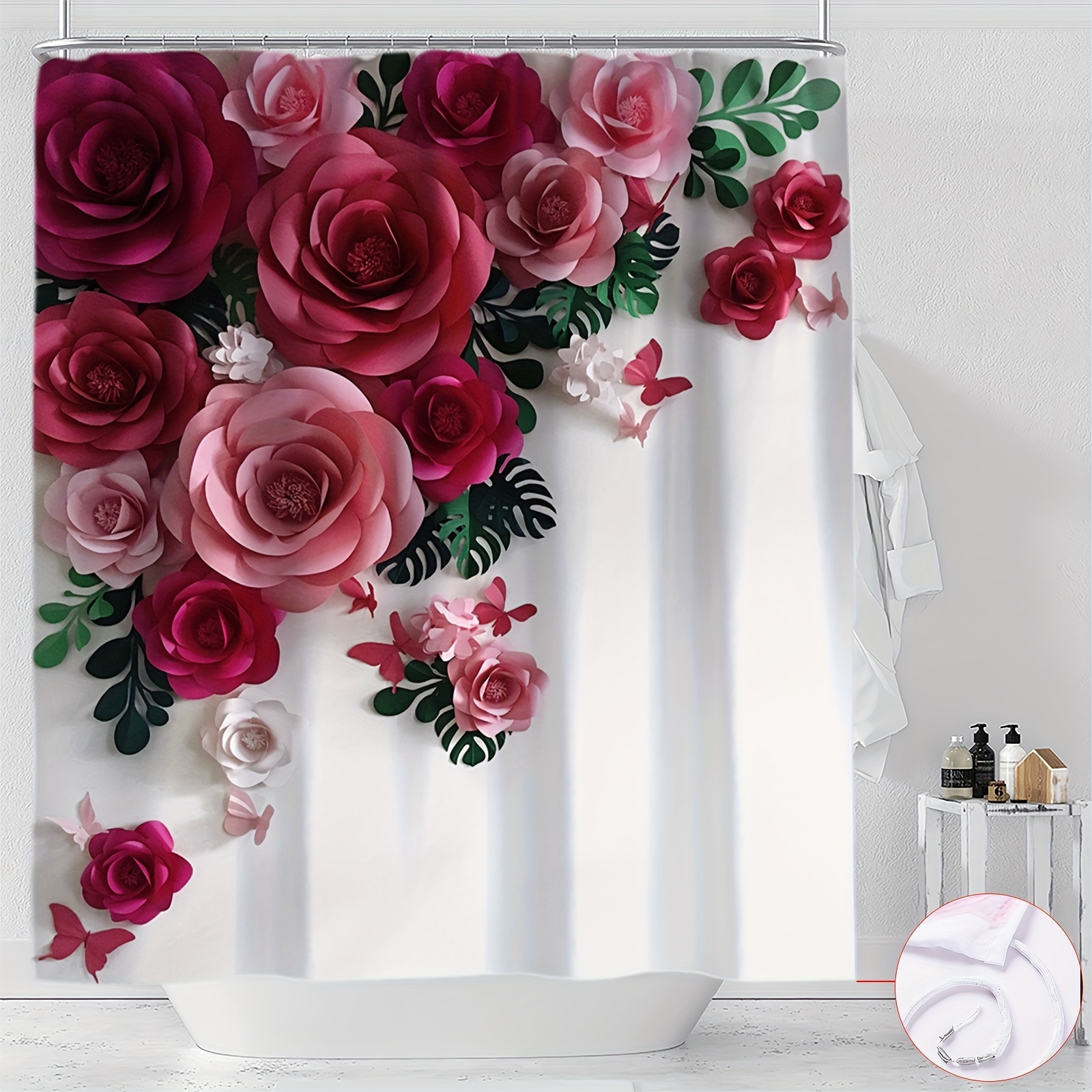 

Curtain Set - Polyester Included, Bathroom Decor