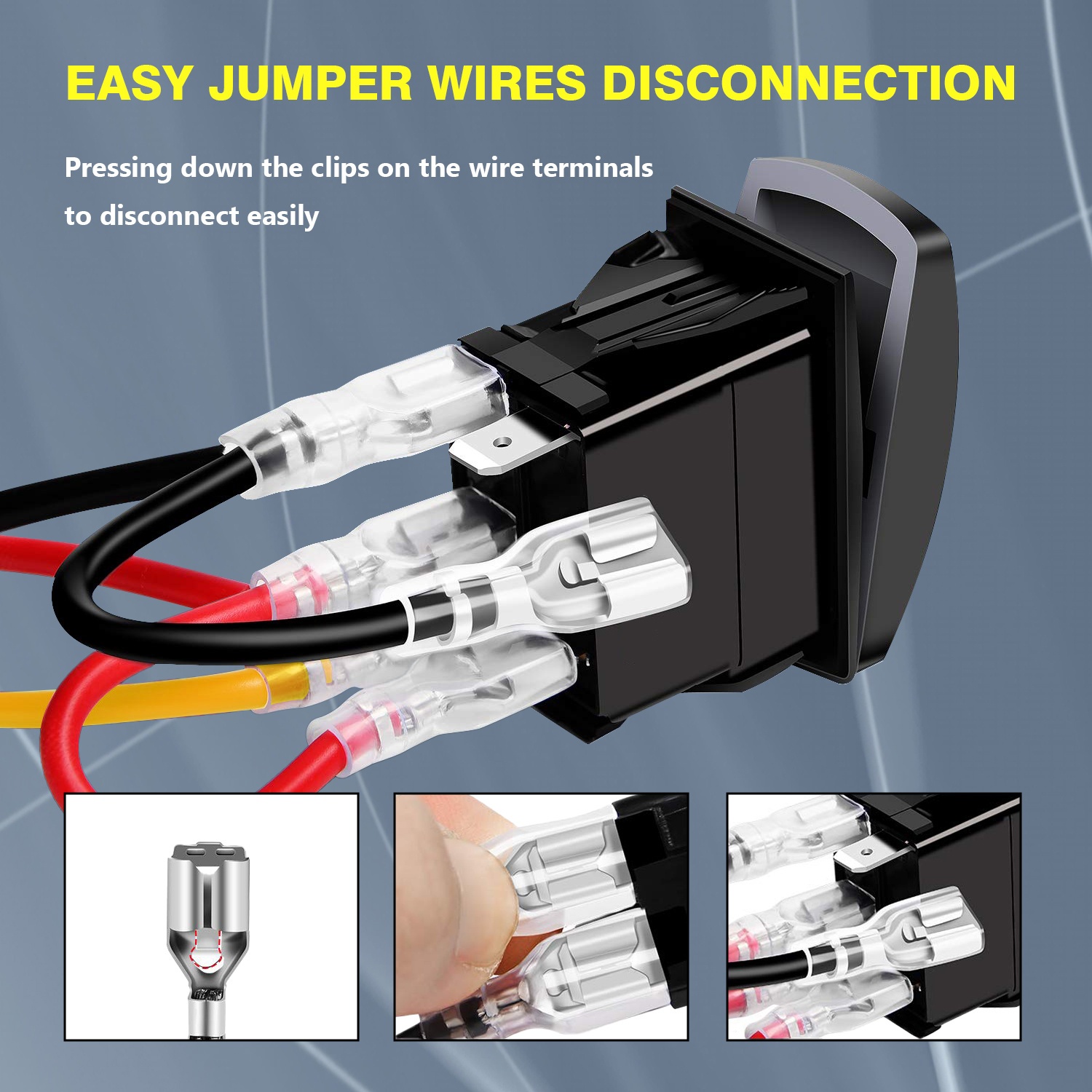 LED Light Bar Wiring Harness Kit With 40A Relay, Fuse & On/Off Switch - 12V 4-Lead For CREE, Philips, EPISTAR, OSRAM Bars 10 thumbnail image
