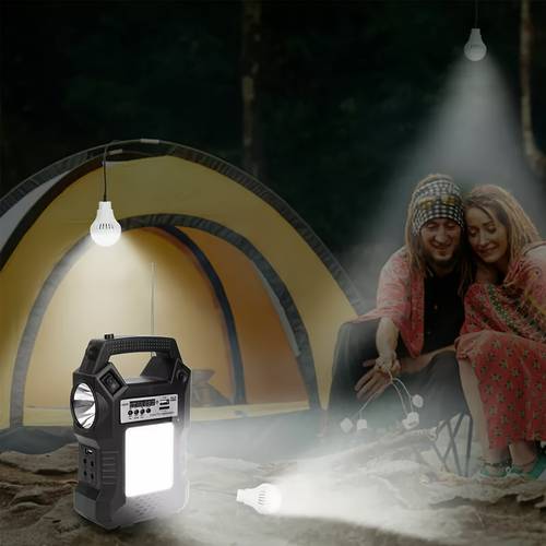 3in 1 solar power led camping lantern with mp3 system mobile phone mobile charging station outdoor camping lamp travel hunting fishing lamp emergency