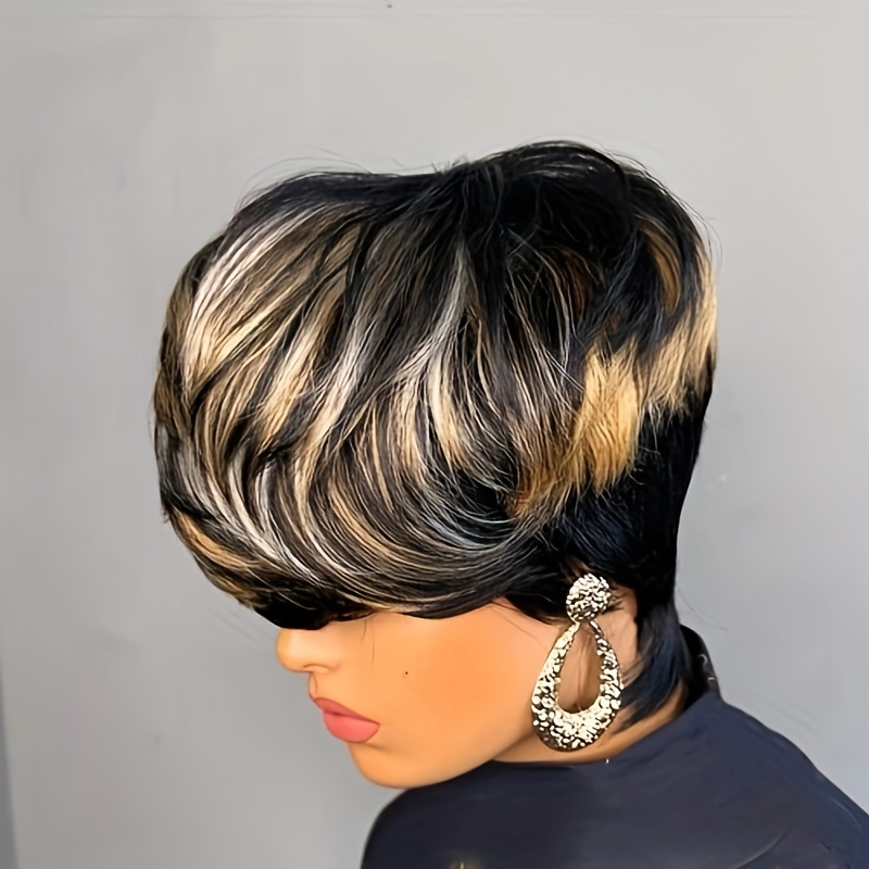 

Chic Cut Wig For Women - 150% Density, Glueless Brazilian Virgin Human Hair, Short