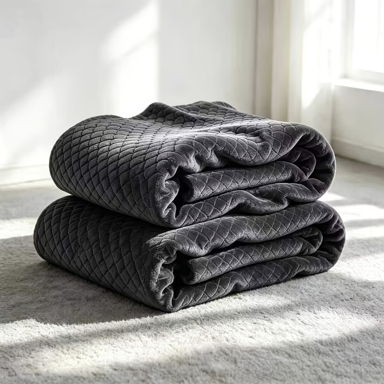 Image of 2pcs Cozy Blanket Fluffy Blanket 130 X 150cm | Soft Flannel Fleece Blanket, Sofa Blanket And Couch Blanket, Warm Blanket For Living Room Decor, Sofa Throw Bedspread, Must-have For Early Autumn