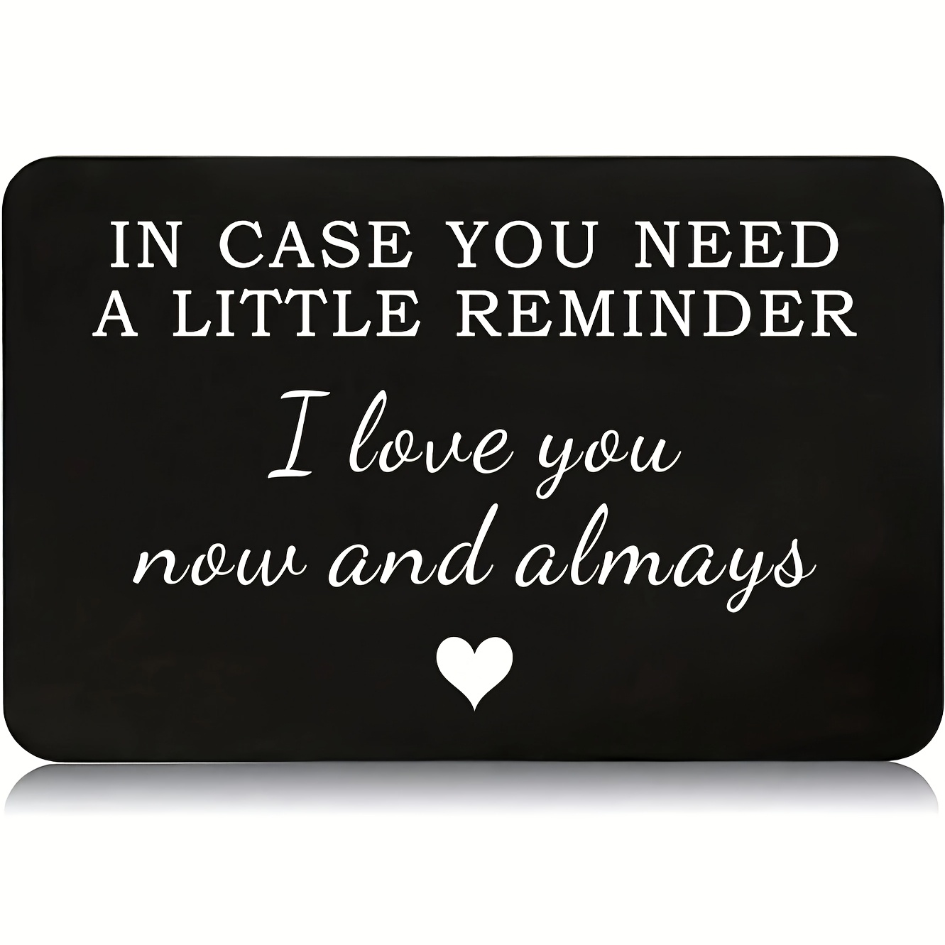 TEMU Carta portafoglio stampata in PVC, texture opaca, regalo decorativo per fidanzato/, nel tu abbia bisogno di un piccolo promemoria "Ti amo" carta