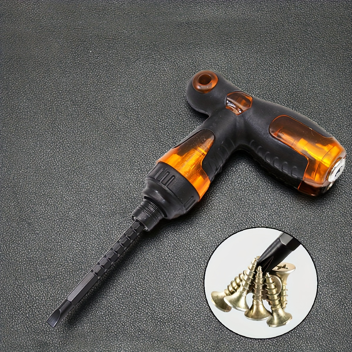 TEMU 2-in-1 Magnetic Screwdriver Set - Steel, Detachable For On Furniture, , Computers & Electronics