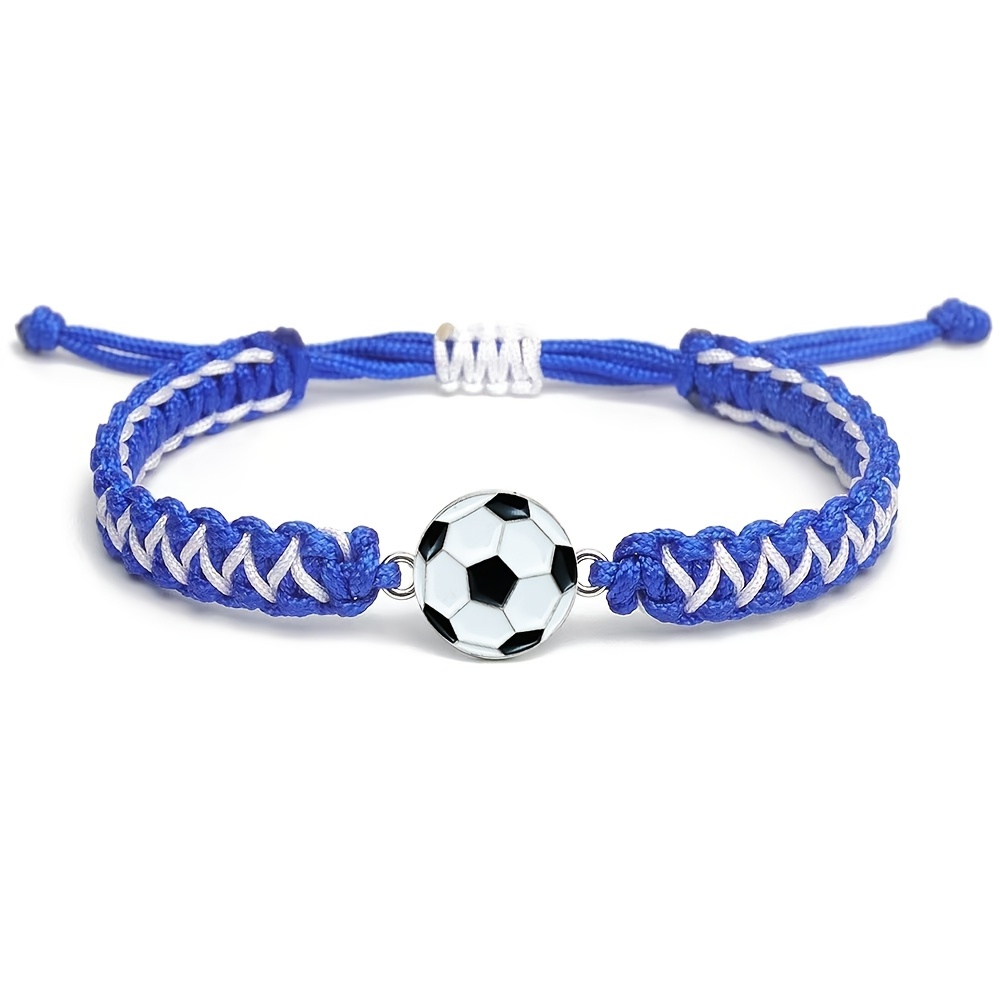 TEMU Soccer Braid Bracelet, Soccer Game Days Bracelet, Soccer Cheerleader Bracelet, Soccer Team-themed Coloured Bracelet, Ideal As A Birthday Or