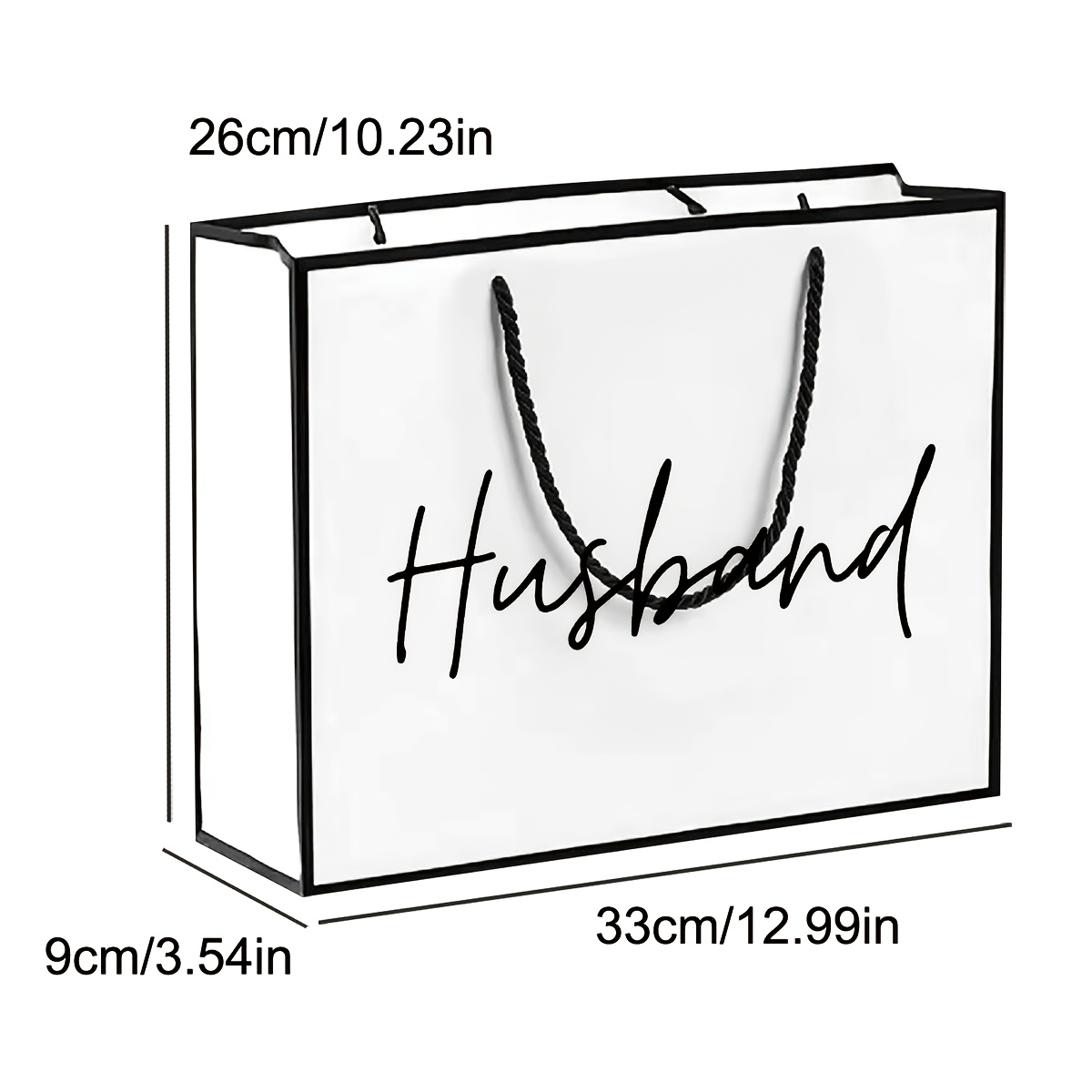 E-shop Geschenktüte für Ehemann, Geschenkpapptasche, leichte und faltbare Einkaufstasche, Vatertagsgeschenktüte, beste Geschenktütenideen für Ehemann