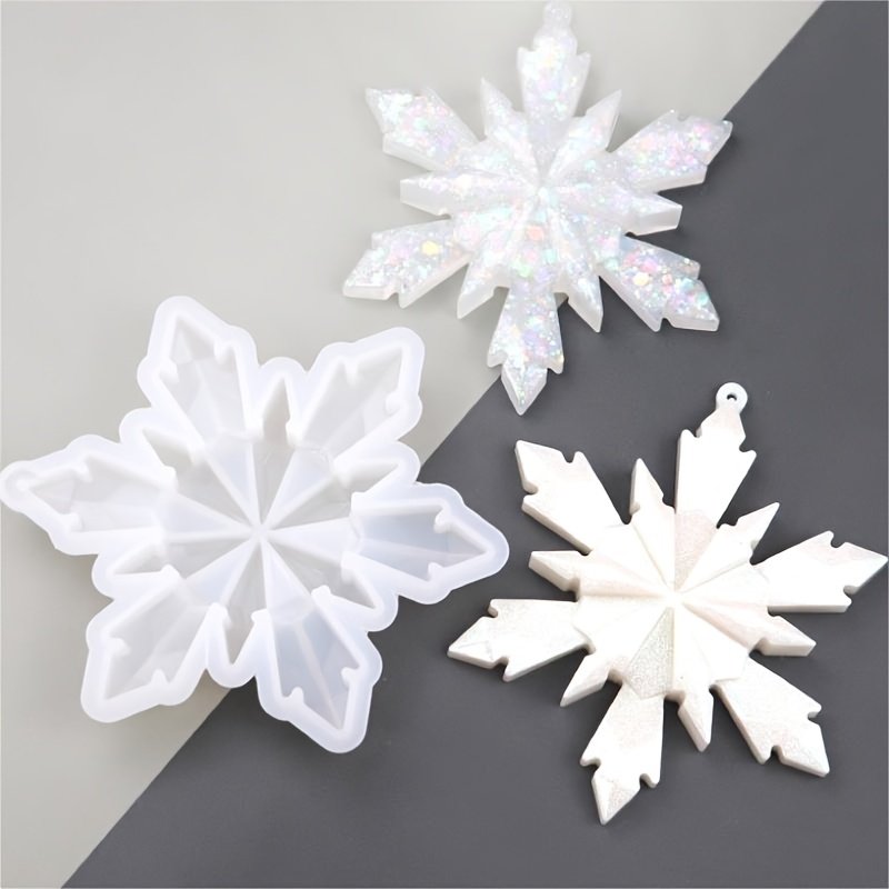 

Silicone Snowflake Mold For Diy Chocolate, Soap Making, Ice Cream, And Ice Cubes - Uncharged, Multipurpose Bakeware Pendant Mold