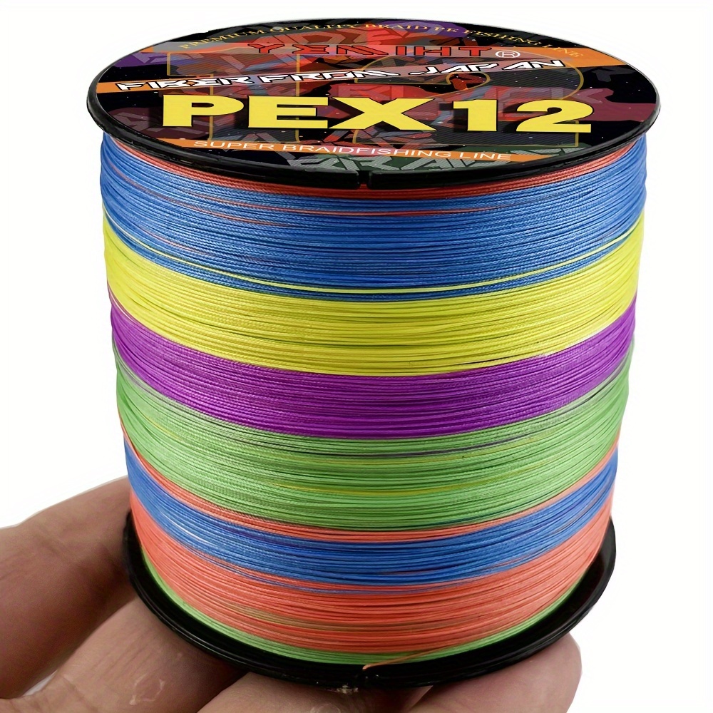 

Pex12 Braided Fishing Line - Polyethylene , 12-strand Abrasion Resistant, 25-120 Lbs Test, 300m/328.08yds