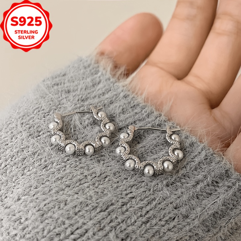 S925 Hypoallergenic Round Bead French Ear Clip