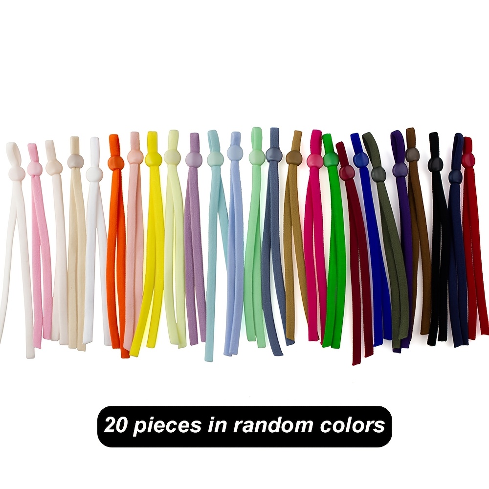 TEMU 20pcs Random Color Adjustable Elastic Puppy Kitten Id Collars, Soft Durable Dog Collars, Suitable For Newborn Puppies And Kittens, Soft