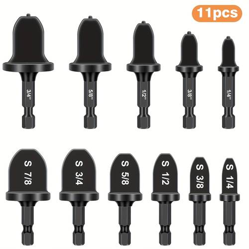 hvac copper tube tool 1 4 hex shank boring drill bits for air conditioner repair tool set for electric drill