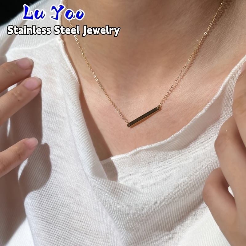 Women's Minimalist Long Geometric Pendant Necklace