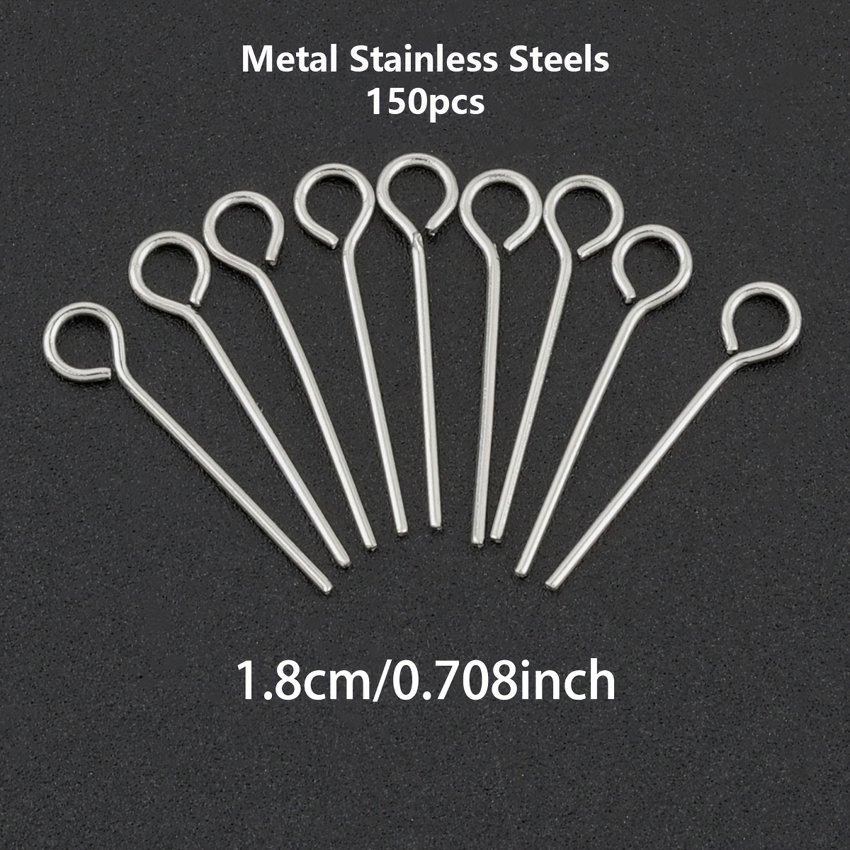 150pcs DIY Stainless Steel Jewellery Making Head Pins