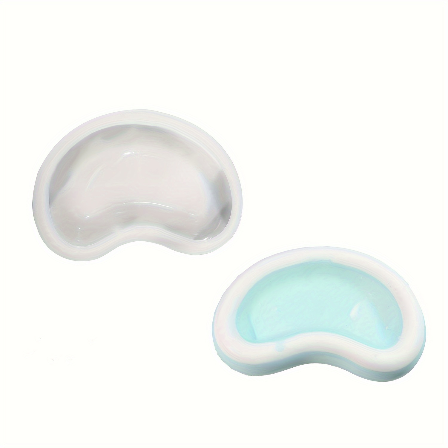 Image of Diy Pea Cartoon Moon Gypsum Resin Plate Leng Bean Candle Silicone Mold Tray Silicone Mold Mirror Decorative Storage And Decoration Decoration Decoration Tray Mold