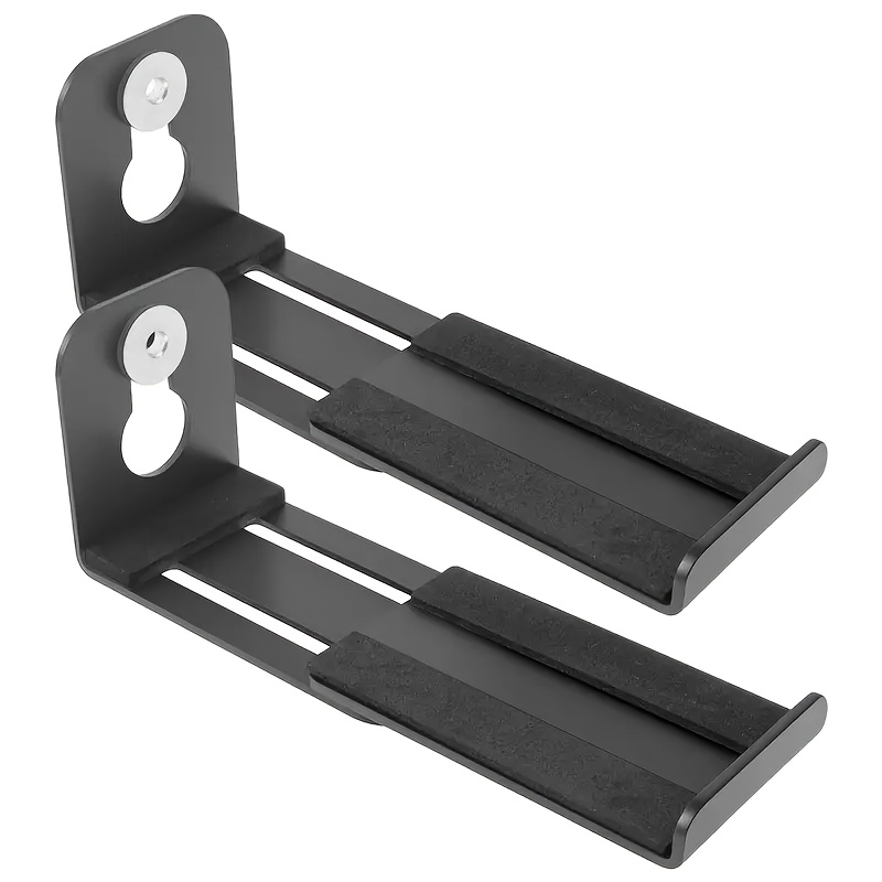 TEMU Deux supports de haut-parleurs de bande installés sous le téléviseur. Le support mural audio est réglable de 8,6 cm à 14,7 cm. Les supports de