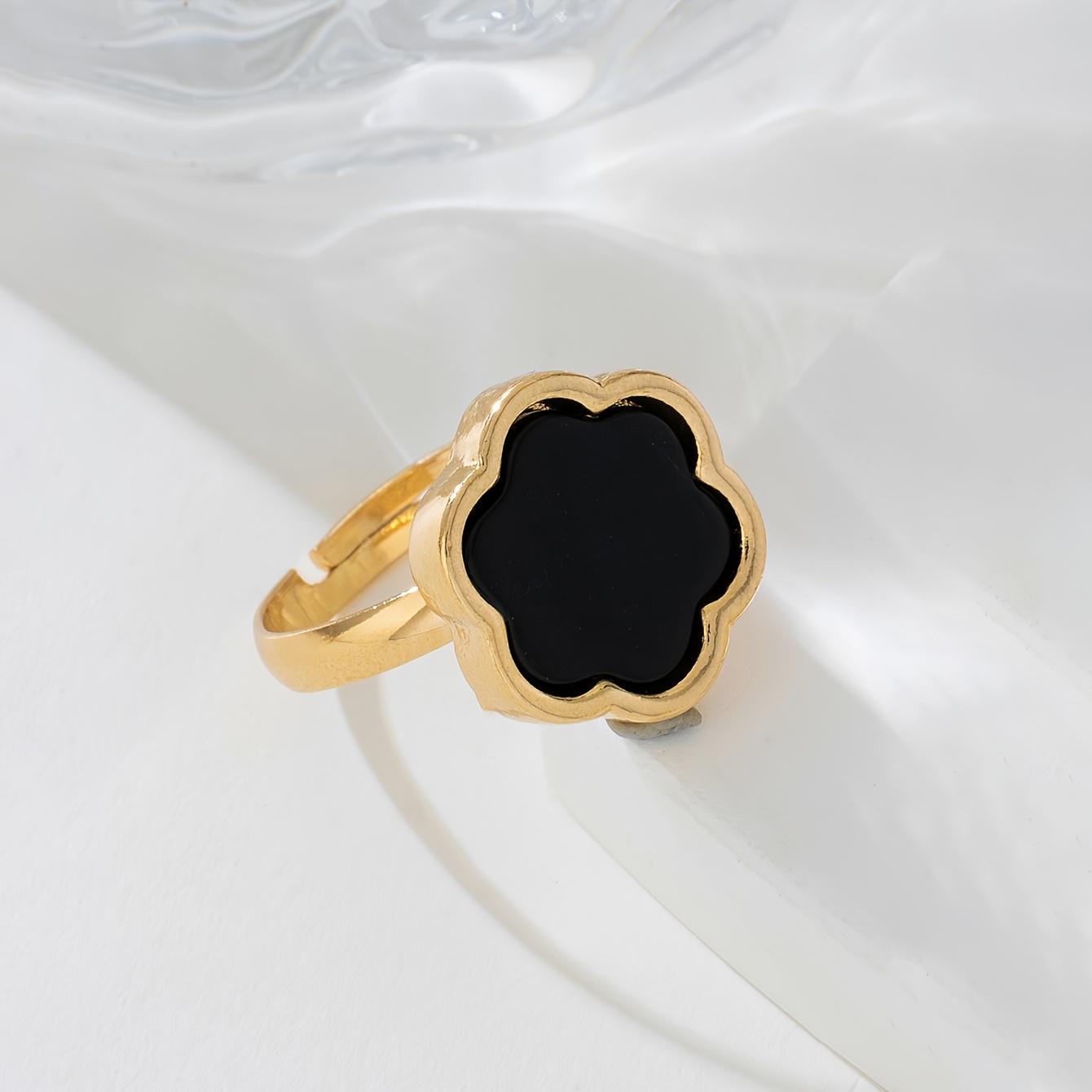 TEMU 1pc Bague Ouverte Émaillé Élégante et Tendance, Premium, Bague pour Femme, pour Mariage, Banquet, , Voyage, Vacances, Bague Femme Tendance et