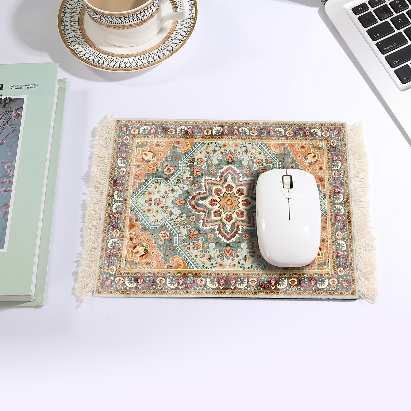 Image of Tassel Mouse Pad, Rubber Base Anti-slip Wrist Rest, A Coffee Cup Mat, Water Cup Mat, Placemat, Desktop Protector, Office Supplies, Study Supplies, Holiday Gifts, Ramadan Gifts, New Year Gifts