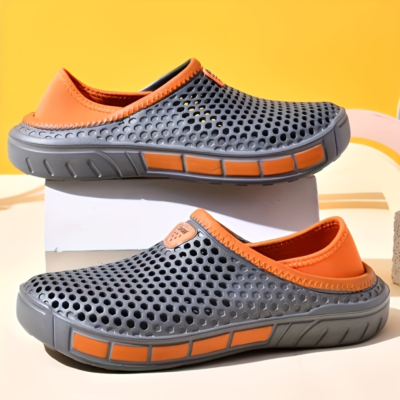 2026 new mens mesh clogs lightweight water shoes breathable beach pond slippers