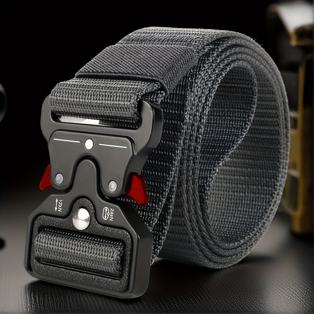 Men's Tactical Belt with Quick Release Buckle