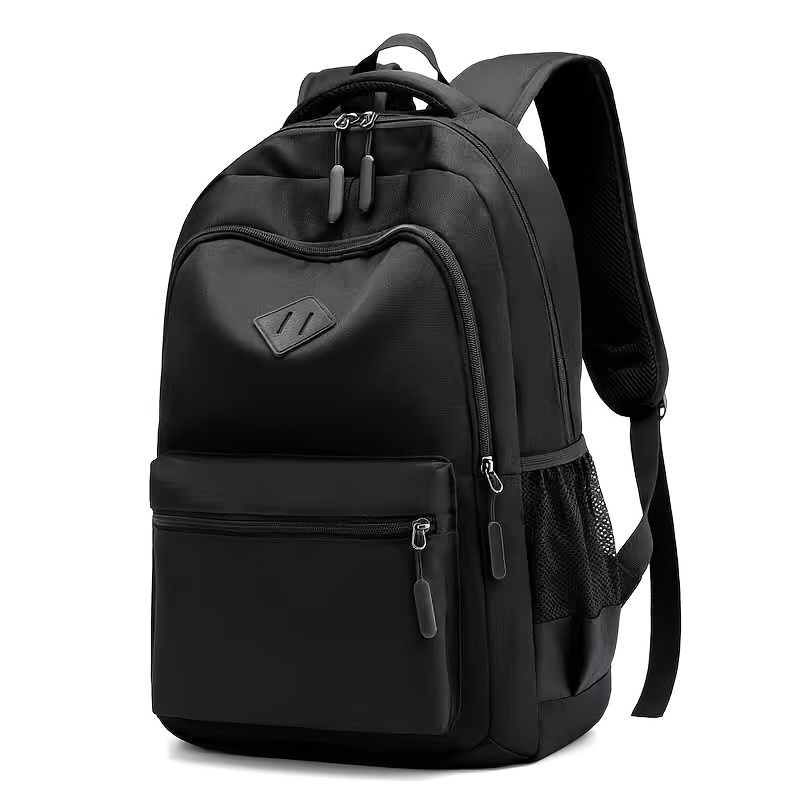 

Functional, Stylish & Lightweight Nylon Backpack With Laptop Compartment - Waterproof, Adjustable Straps For - School, College, And Travel, Casual, Large Capacity