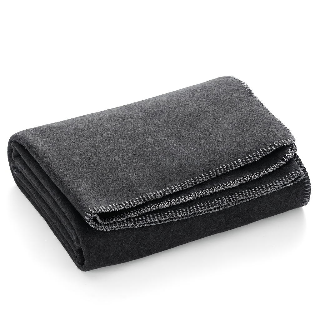TEMU 100% Blanket, 62 Inches &times; 86 Inches, Warm, Thick, Washable, Military-style Blanket, Ideal For Camping, Outdoor Activities, Sporting Events, And