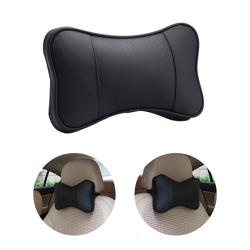 

1pc/ Car Headrest Pillow Comfortable Breathable Leather Seat Neck Pillows Rest Cushion Support Car Interior Accessories