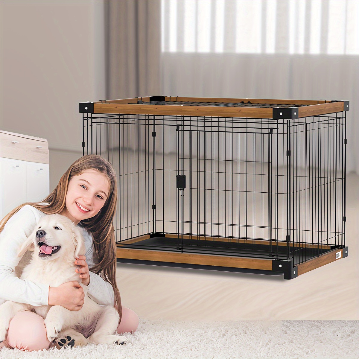xl dog crate door indoor dog cage pet houses kennel adjustable