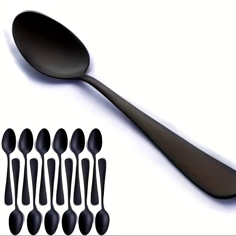 

8/12pcs Steel Spoon, Spoon, Tea Spoon. And Restaurant , In Dishwasher