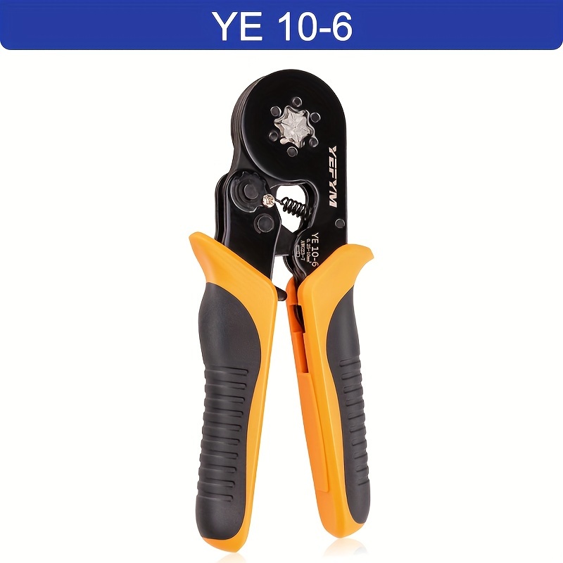 E-shop Crimpzange, selbstverstellende sechskantige Drahtzange für AWG23-7 (0,25-10Mm²), Ratschen-Drahtzange, YE 10-6