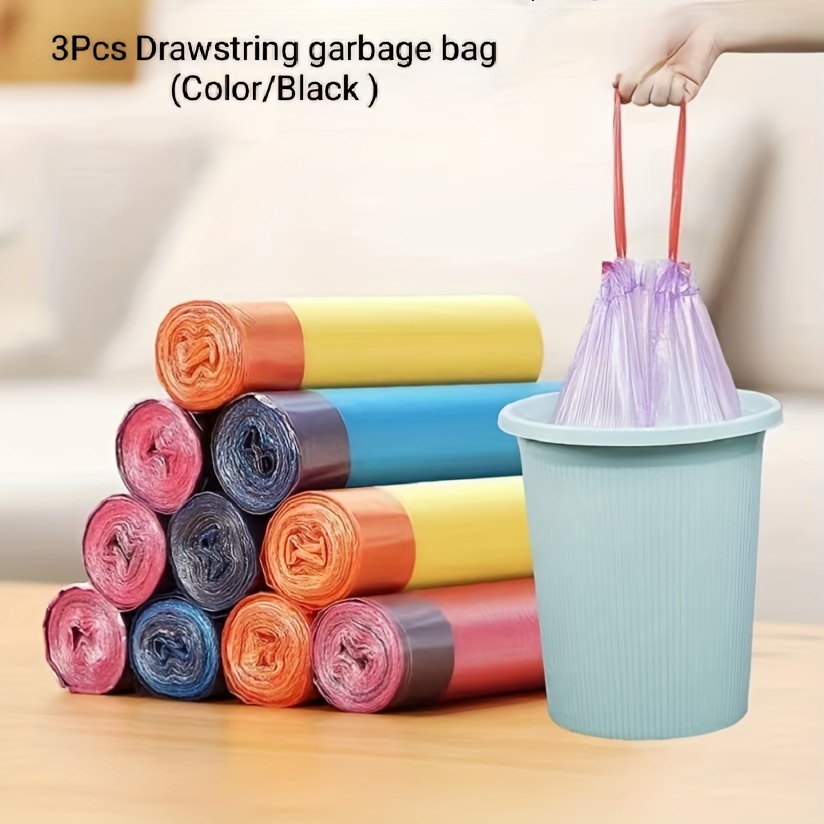 

Drawstring Garbage Bag Portable Automatic Closure Plastic Thickened And Enlarged Garbage Bag