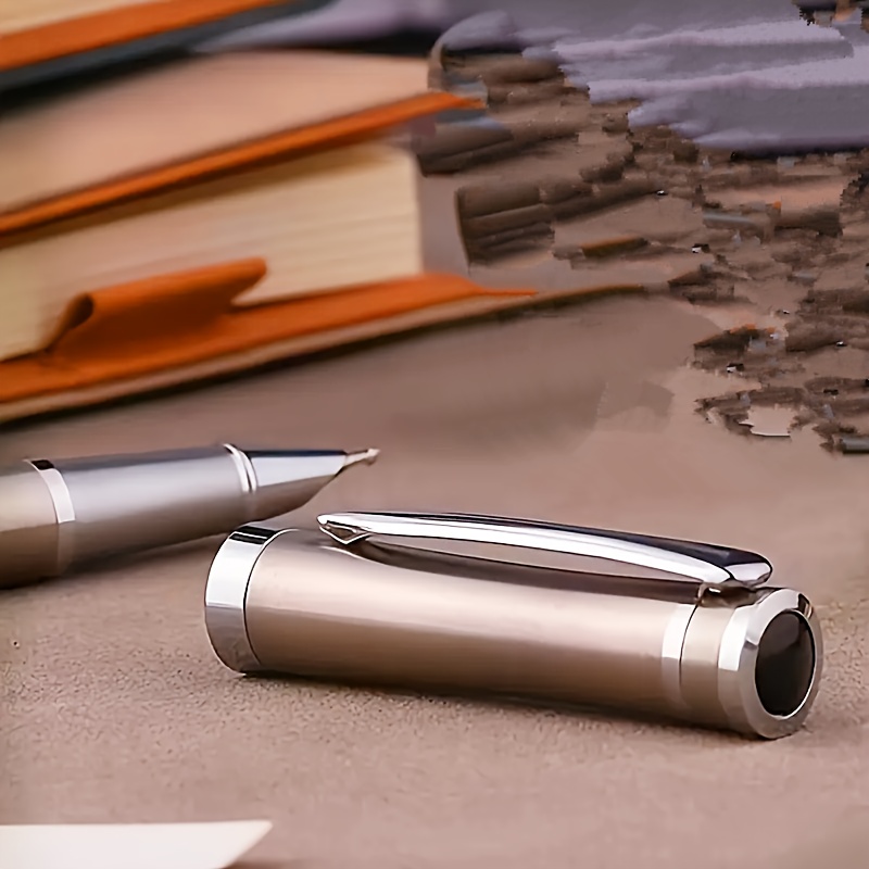 TEMU 2.5mm Double-layer Long Knife Research Pen For Men Of , 1.0mm Long Knife Research Calligraphy Tip Handmade Extra Large Iridium Golden Fountain