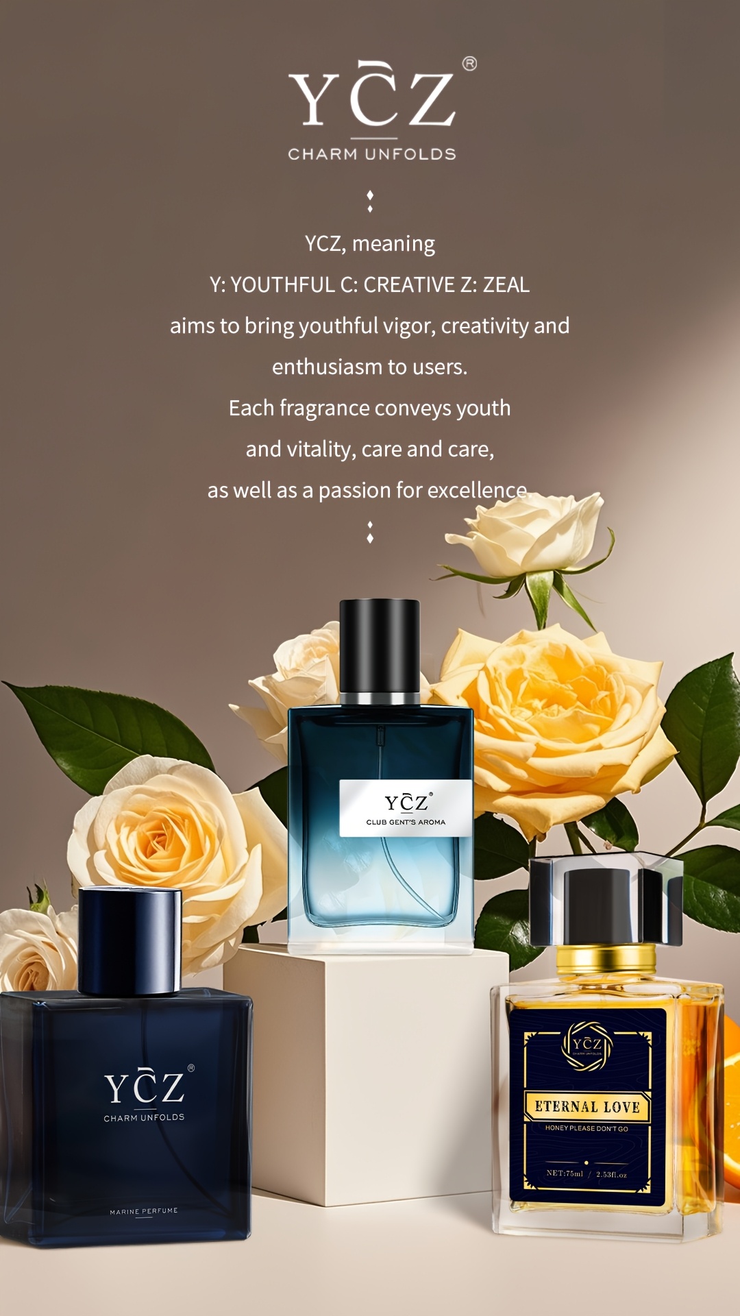 Parfum Eternal Love Gris Pour Homme - Eau De Parfum 100 Ml, Flacon Spray, Livraison Mondiale Gratuite - Neuf Original
