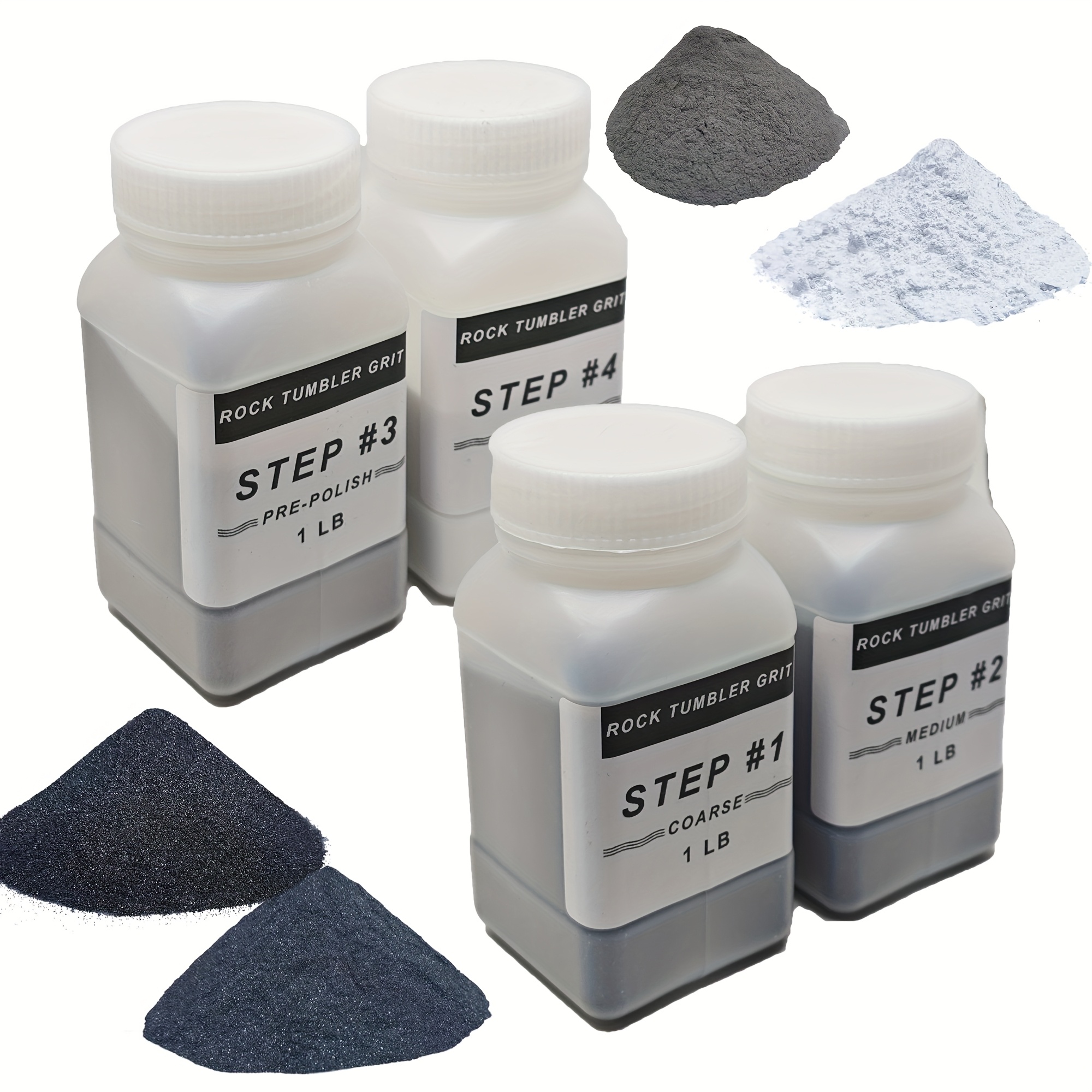 Polly Plastics Rock Tumbling Ceramic Filler Media (Small Cylinder Size) Non-Abrasive Ceramic Pellets For All Type Tumblers (1.5 Lbs - View #10