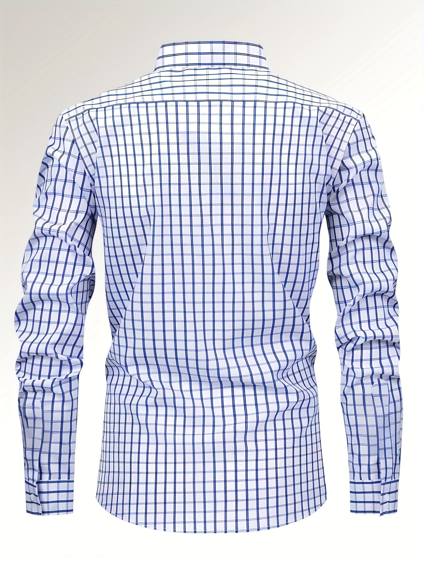 قميص رجالي بنقشة خطوط، 1 قطعة, كاجوال للأعمال,ملابس المكتب,تصميم كلاسيكي,قميص أنيق,خياطة متينة,قماش قابل للتنفس,قميص بأكمام قصيرة,قميص خفيف الوزن,موضة الرجال,رجال محترفون